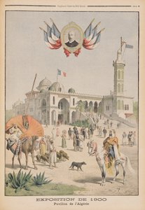 Het Algerijnse Paviljoen op de Wereldtentoonstelling van 1900, Parijs, illustratie uit 